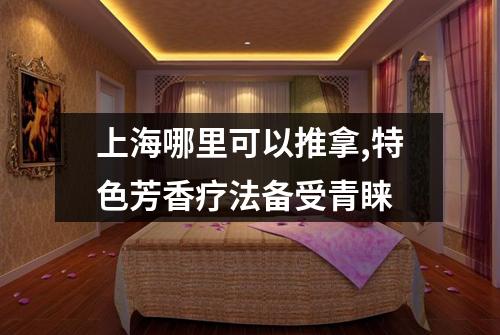 上海哪里可以推拿,特色芳香疗法备受青睐