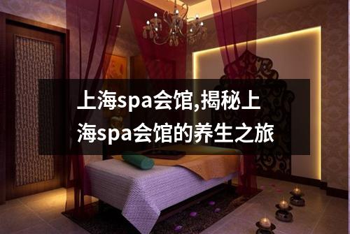 上海spa会馆,揭秘上海spa会馆的养生之旅