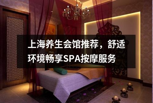 上海养生会馆推荐，舒适环境畅享SPA按摩服务