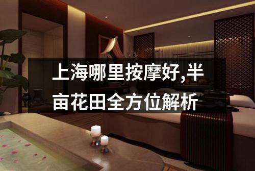 上海哪里按摩好,半亩花田全方位解析