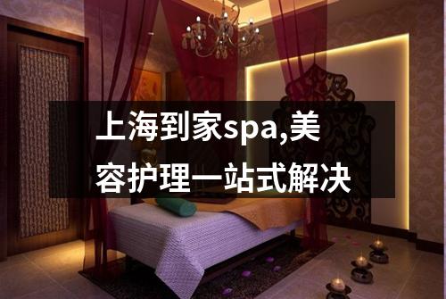 上海到家spa,美容护理一站式解决