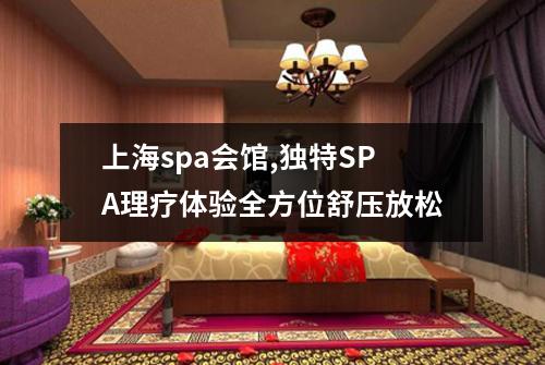 上海spa会馆,独特SPA理疗体验全方位舒压放松