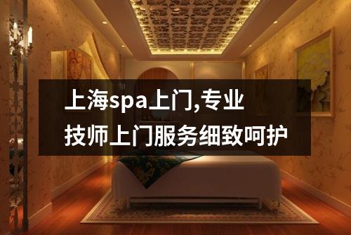 上海spa上门,专业技师上门服务细致呵护