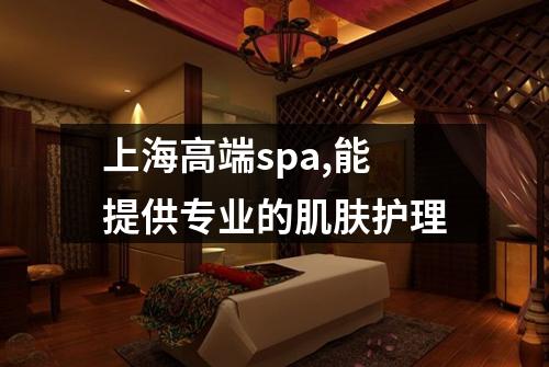 上海高端spa,能提供专业的肌肤护理