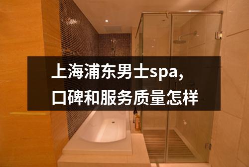 上海浦东男士spa,口碑和服务质量怎样