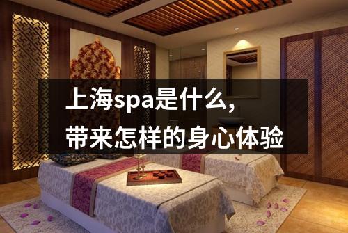 上海spa是什么,带来怎样的身心体验