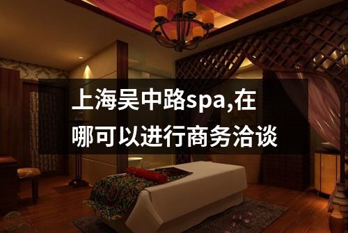 上海吴中路spa,在哪可以进行商务洽谈