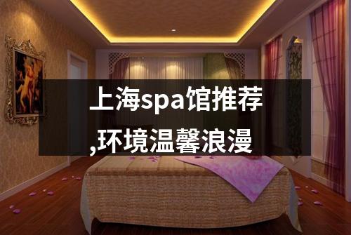 上海spa馆推荐,环境温馨浪漫
