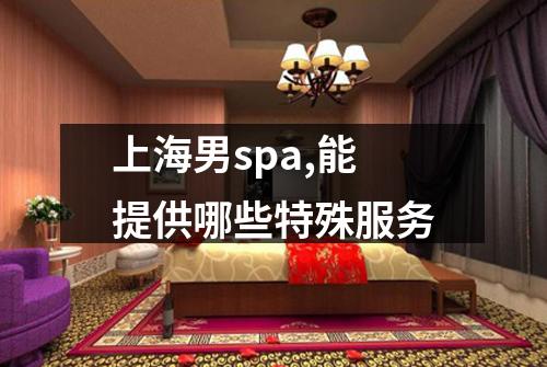 上海男spa,能提供哪些特殊服务