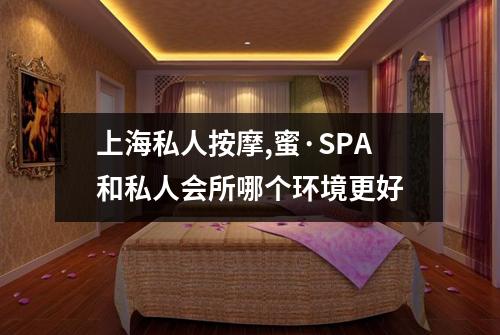 上海私人按摩,蜜·SPA和私人会所哪个环境更好