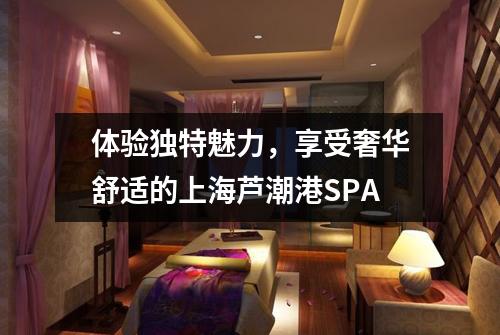 体验独特魅力，享受奢华舒适的上海芦潮港SPA