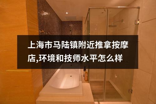上海市马陆镇附近推拿按摩店,环境和技师水平怎么样