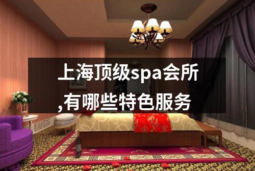 上海顶级spa会所,有哪些特色服务