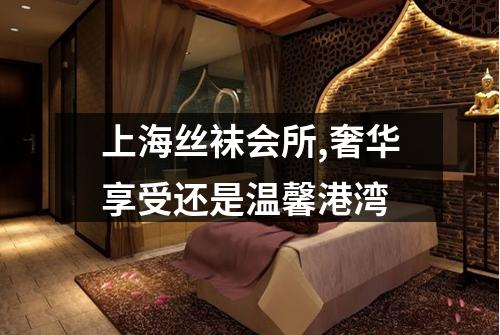 上海丝袜会所,奢华享受还是温馨港湾