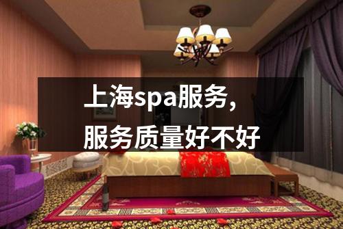 上海spa服务,服务质量好不好