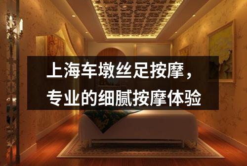 上海车墩丝足按摩，专业的细腻按摩体验
