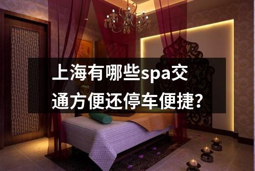 上海有哪些spa交通方便还停车便捷？