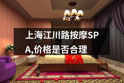 上海江川路按摩SPA,价格是否合理
