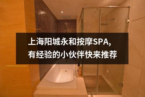 上海阳城永和按摩SPA,有经验的小伙伴快来推荐