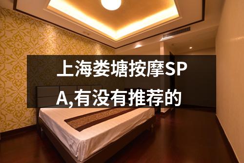 上海娄塘按摩SPA,有没有推荐的
