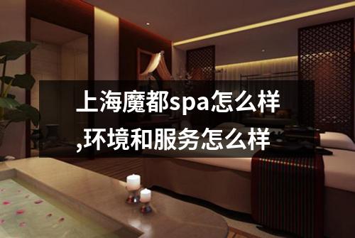上海魔都spa怎么样,环境和服务怎么样