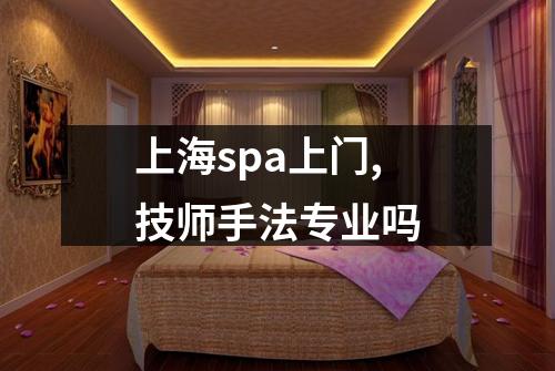上海spa上门,技师手法专业吗