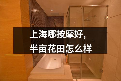 上海哪按摩好,半亩花田怎么样