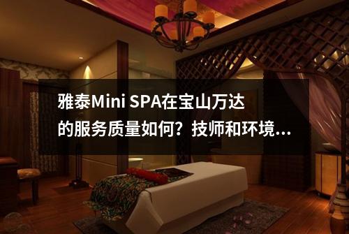 雅泰Mini SPA在宝山万达的服务质量如何？技师和环境评价高吗？