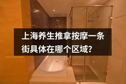 上海养生推拿按摩一条街具体在哪个区域？