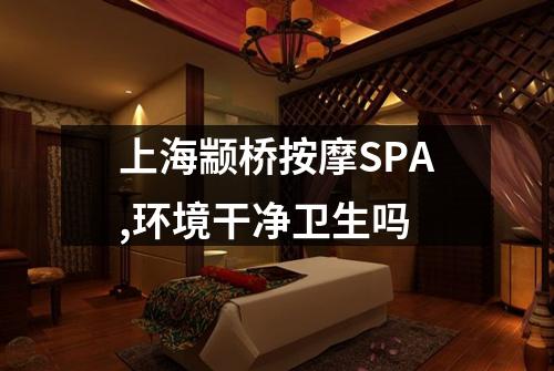上海颛桥按摩SPA,环境干净卫生吗